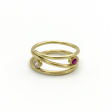 Load image into Gallery viewer, Moriah Stanton - Ruby and Diamond Coil Ring