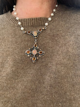Load image into Gallery viewer, Rick Montaño - Medieval Style Cross with Opal, Citrine, Pearls