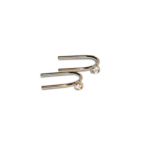 One Pointer Mini Thread Earrings - Labulgara