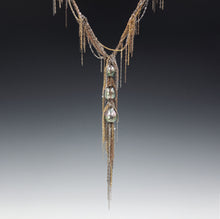 Load image into Gallery viewer, Three Pearl Drop Fringe Necklace - Martin Bernstein