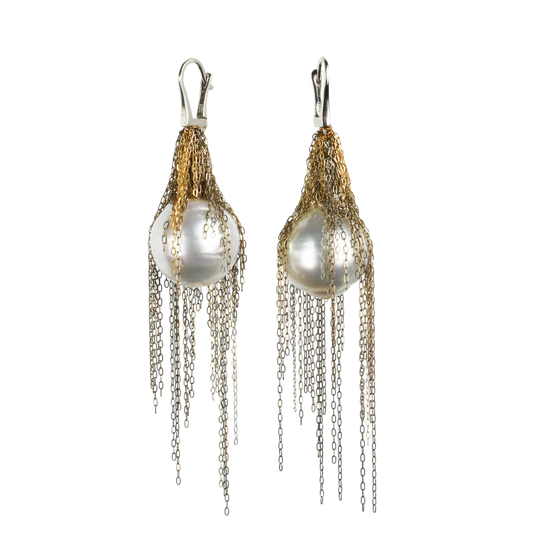 Large South Sea Pearl Earrings - Martin Bernstein