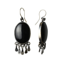 Load image into Gallery viewer, Black Onyx Tassel Earrings - Miranda Hicks