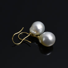 Load image into Gallery viewer, Large White South Sea Pearls on French Wires - Moriah Stanton